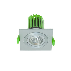 Halcyon LED D.LGHT SQ TILT ROTATE 10W 260mA c/w UID DIM DRI-BR.ALU