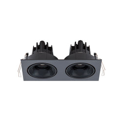 Halcyon LED REC TWIN TILT/ROT MINI C/WDIM DRI 2X9W 260mA CC WW97-BB