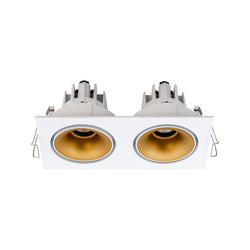 Halcyon LED REC TWIN TILT/ROT MINI C/WDIM DRI 2X9W 260mA CC WW97-WB