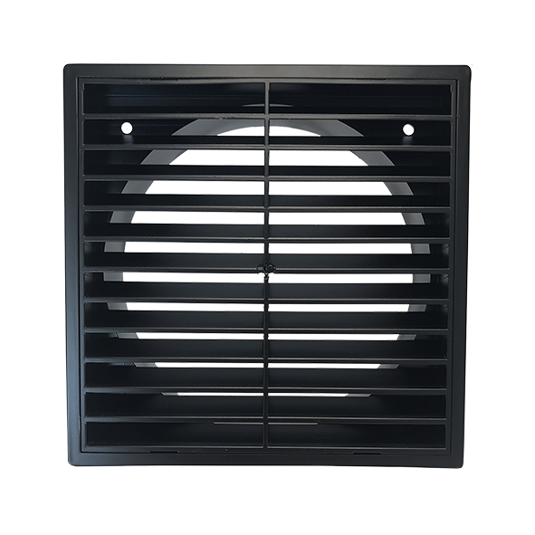 Manrose 125mm Designer Fixed Louvre Grille Painted Black Simx