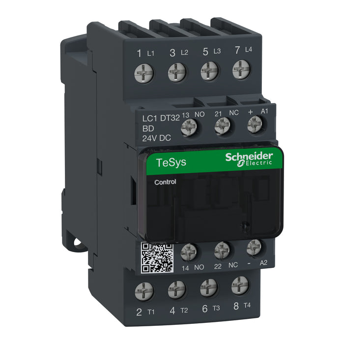 Schneider  4P CONTACTOR 32A AC-1 24VDC COIL
