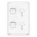 Iconic Skin Socket Sw Vert Twin 10A 250V XW