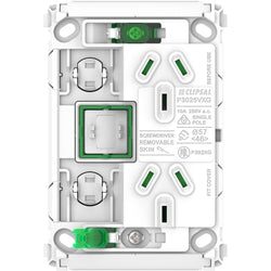 Iconic Grid Socket SwVert Twin 1Ex20A 10A250V