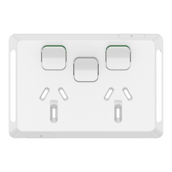 Iconic Skin Socket SwHorizTwin 1ExSw 10A250V XW