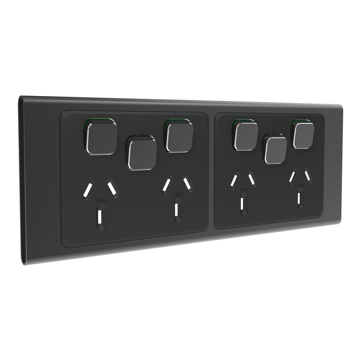 Iconic Skin Socket SwHorizQuad 2ExSw 10A250V SH — Scott Electrical