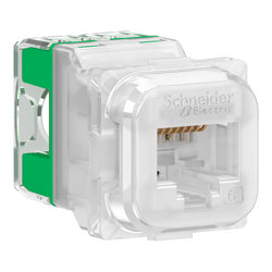 Schneider  RJ45 JACK CAT6 UTP 40M TRANSLUCENT