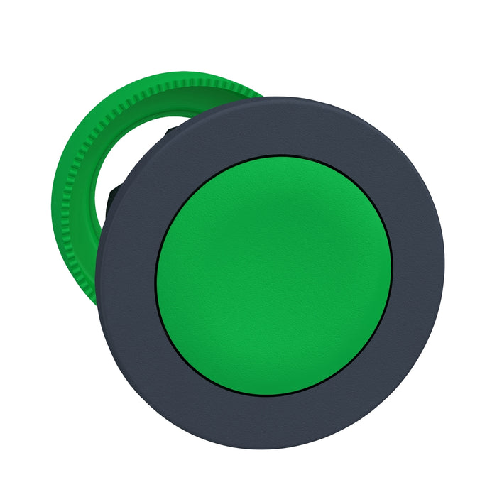 Schneider Green Built in flush, Spring return pushbutton heads (?30mm