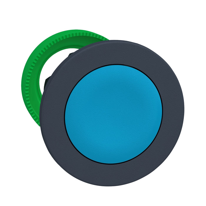Schneider Blue Built in flush, Spring return pushbutton heads (?30mm m