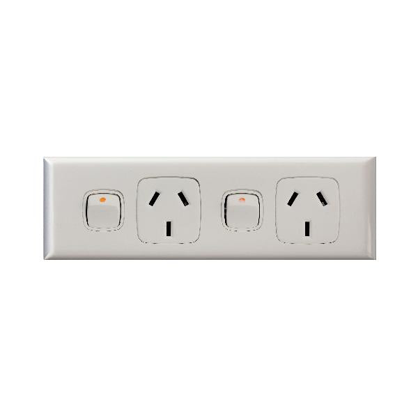 Legrand HPM Double outlet 10A arch White