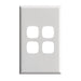 Legrand HPM Cover plate 4 gang WE