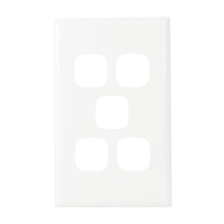 Legrand HPM Cover plate 5 gang WE