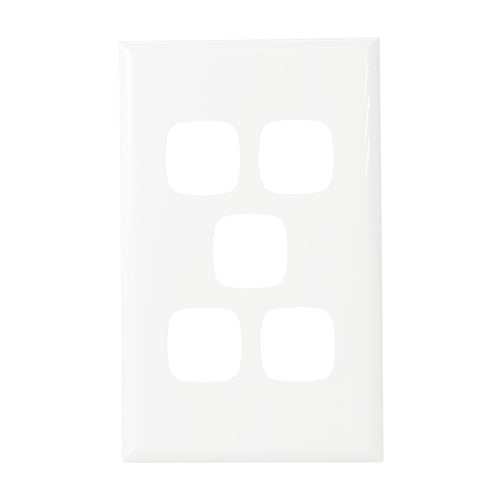 Legrand HPM Cover plate 5 gang WE