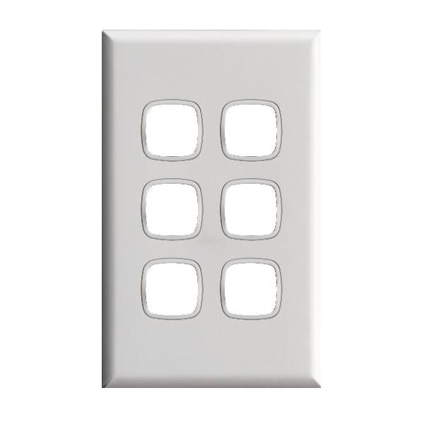 Legrand HPM Cover plate 6 gang WE