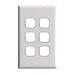 Legrand HPM Cover plate 6 gang WE
