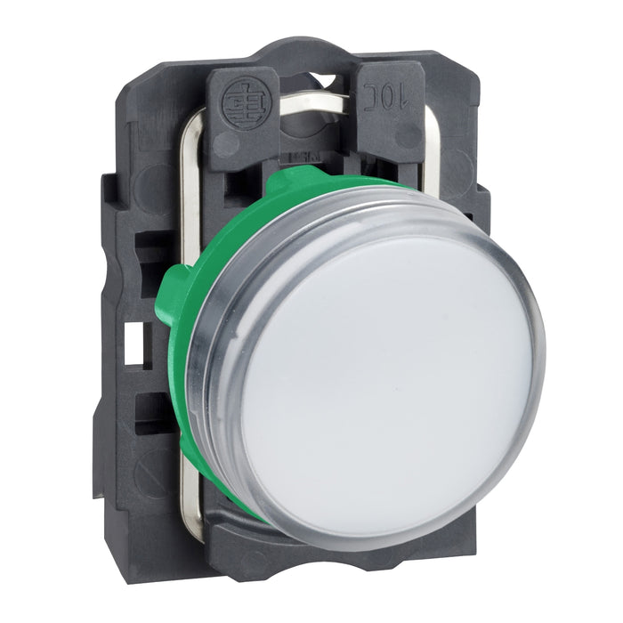 Schneider Pilot light, complete, 230-240V, White