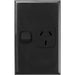 Legrand HPM Single outlet 10A V BLACK