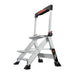 Staffy Little Giant JUMBO STEP, 2 STEP, STAIRCASE TYPE LADDER WITH HANDRAIL, INDUSTRAIL 150KG