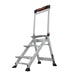 Staffy Little Giant JUMBO STEP, 3 STEP, STAIRCASE TYPE LADDER WITH HANDRAIL, INDUSTRAIL 150KG