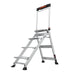 Staffy Little Giant JUMBO STEP, 4 STEP, STAIRCASE TYPE LADDER WITH HANDRAIL, INDUSTRAIL 150KG
