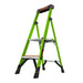 Staffy Little Giant MIGHTYLITE, 2 STEP, FIBREGLASS PLATFORM LADDER, GROUND CUE, XTREME LIGHT, INDUSTRIAL 150KG