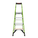 Staffy Little Giant MIGHTYLITE, 4 STEP, FIBREGLASS PLATFORM LADDER, GROUND CUE, XTREME LIGHT, INDUSTRIAL 150KG