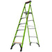 Staffy Little Giant MIGHTYLITE, 6 STEP, FIBREGLASS PLATFORM LADDER, GROUND CUE, XTREME LIGHT, INDUSTRIAL 150KG