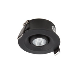 Halcyon LED RECESS RND EYEBALL 3W 350mA CC WW-BLACK