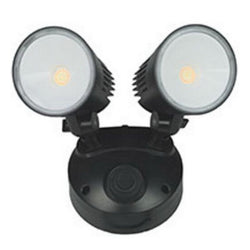 Robus Chase 20W LED Double Spot Wall Light, CCT, selectable 3000K,4000K,6000K, black
