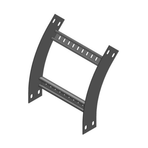 Mssmec 12A CABLE LADDER EXTERNAL RISER 450MM WIDE WITH 300 RADIUS A