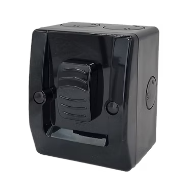 Allsales Black Single 16amp W/Proof Switch 250V