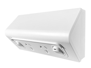 Vynco Metro Outdoor  S/G EXT MET P/P HOR 2G 15A SHAL WHT