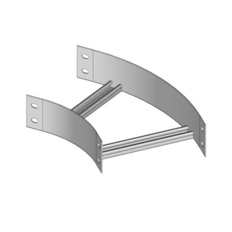 Mssmec 12B HORIZONTAL 45 DEGREE BEND 300MM WIDE WITH 300MM RADIUS A