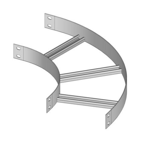 Mssmec 12B HORIZONTAL 90 DEGREE BEND 150MM WIDE WITH 300MM RADIUS A