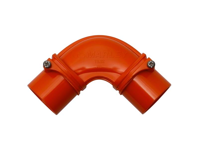 Marley Inspection elbow 32mm orange 13.32O