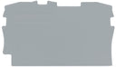 EngComp Wago End and intermediate plate 0.8 mm thick, gray