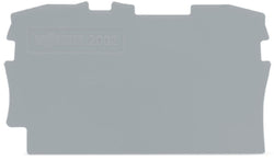 EngComp Wago End and intermediate plate 0.8 mm thick, gray