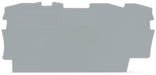 EngComp Wago End and intermediate plate 0.8 mm thick, gray