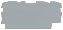 EngComp Wago End and intermediate plate 0.8 mm thick, gray