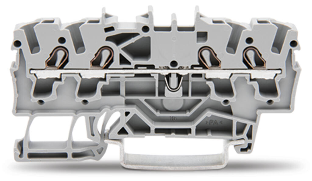 EngComp Wago 4 Pole - Cage Clamp Terminal - 2.5mm (Grey)