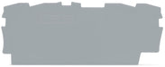 EngComp Wago End and intermediate plate 0.8 mm thick, gray