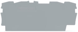 EngComp Wago End and intermediate plate 0.8 mm thick, gray