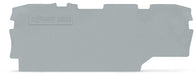 EngComp Wago End and intermediate plate 1 mm thick, gray