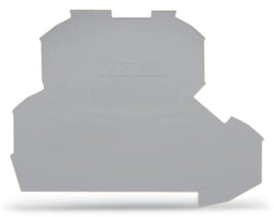 EngComp Wago End and intermediate plate 0.8 mm thick, gray