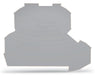EngComp Wago End and intermediate plate 0.8 mm thick, gray