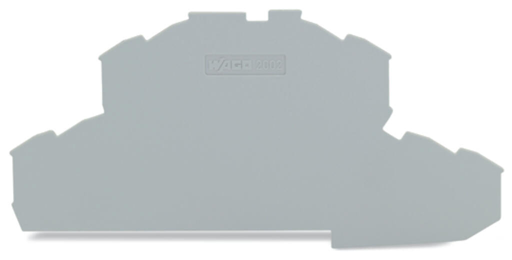 EngComp Wago End and intermediate plate 0.8 mm thick, gray