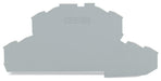EngComp Wago End and intermediate plate 0.8 mm thick, gray