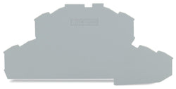 EngComp Wago End and intermediate plate 0.8 mm thick, gray