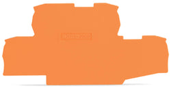 EngComp Wago End and intermediate plate 1 mm thick, orange