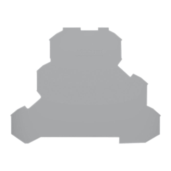 EngComp Wago End and intermediate plate 0.8 mm thick, gray