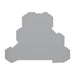 EngComp Wago End and intermediate plate 0.8 mm thick, gray
